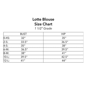Lotte Blouse - PDF Sewing Pattern Sizes 0-12