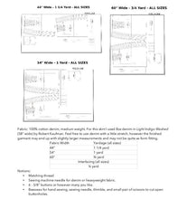 Load image into Gallery viewer, Denim Button Up Skirt - PDF Womens Sewing Pattern Sizes 00-20