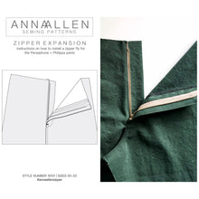 Load image into Gallery viewer, Zipper Expansion - PDF Sewing Instructions