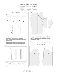 Philippa Pants - PDF Sewing Pattern Sizes 00-22 – Anna Allen Clothing