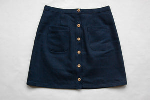 Denim Button Up Skirt - PDF Womens Sewing Pattern Sizes 00-20